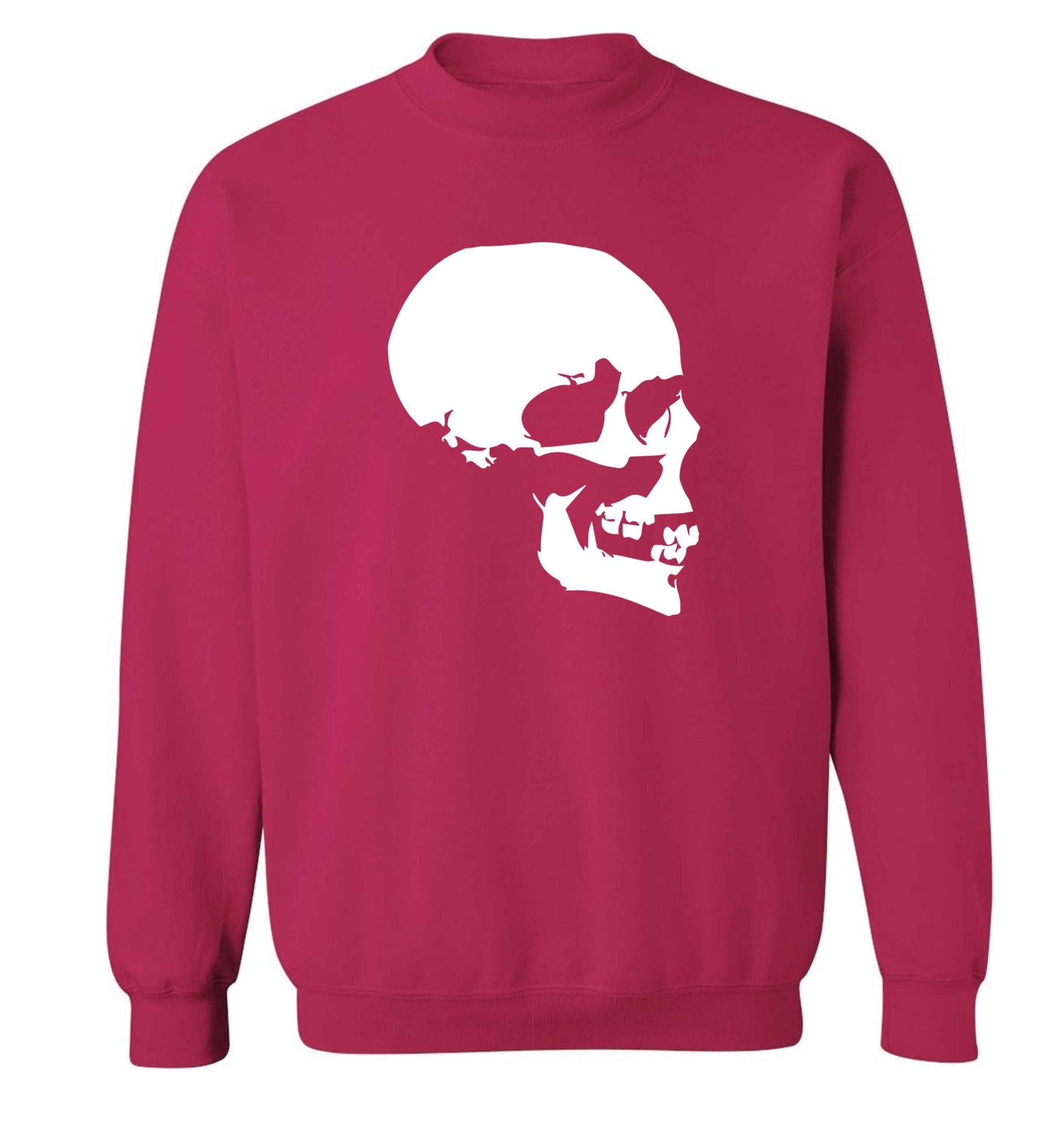 Personalised Skull Halloween adult's unisex pink sweater 2XL