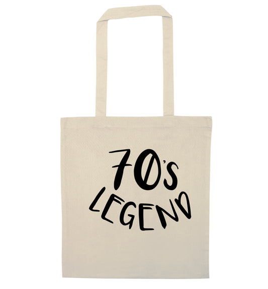 Seventies Legend natural tote bag