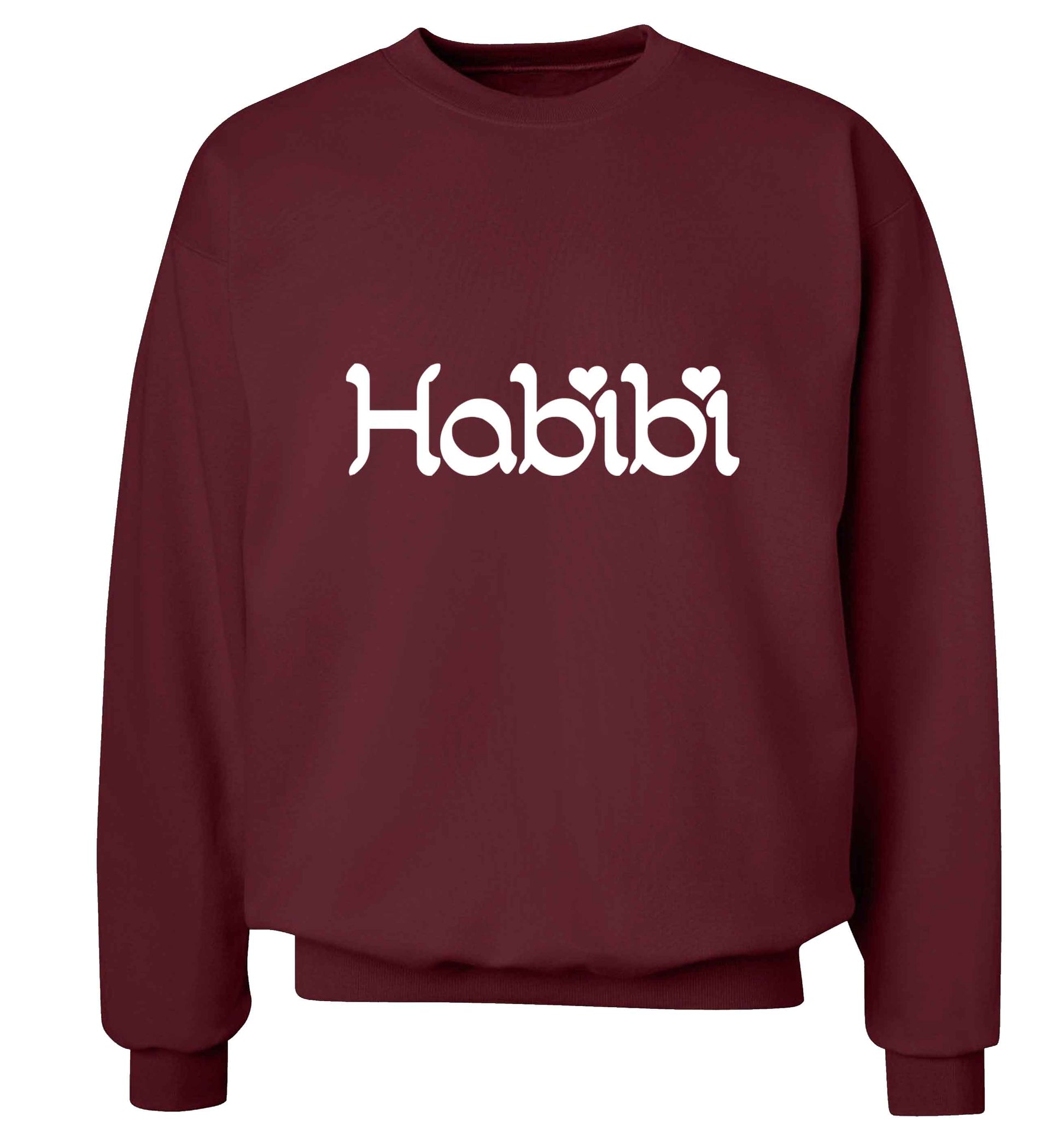Habibi adult's unisex maroon sweater 2XL