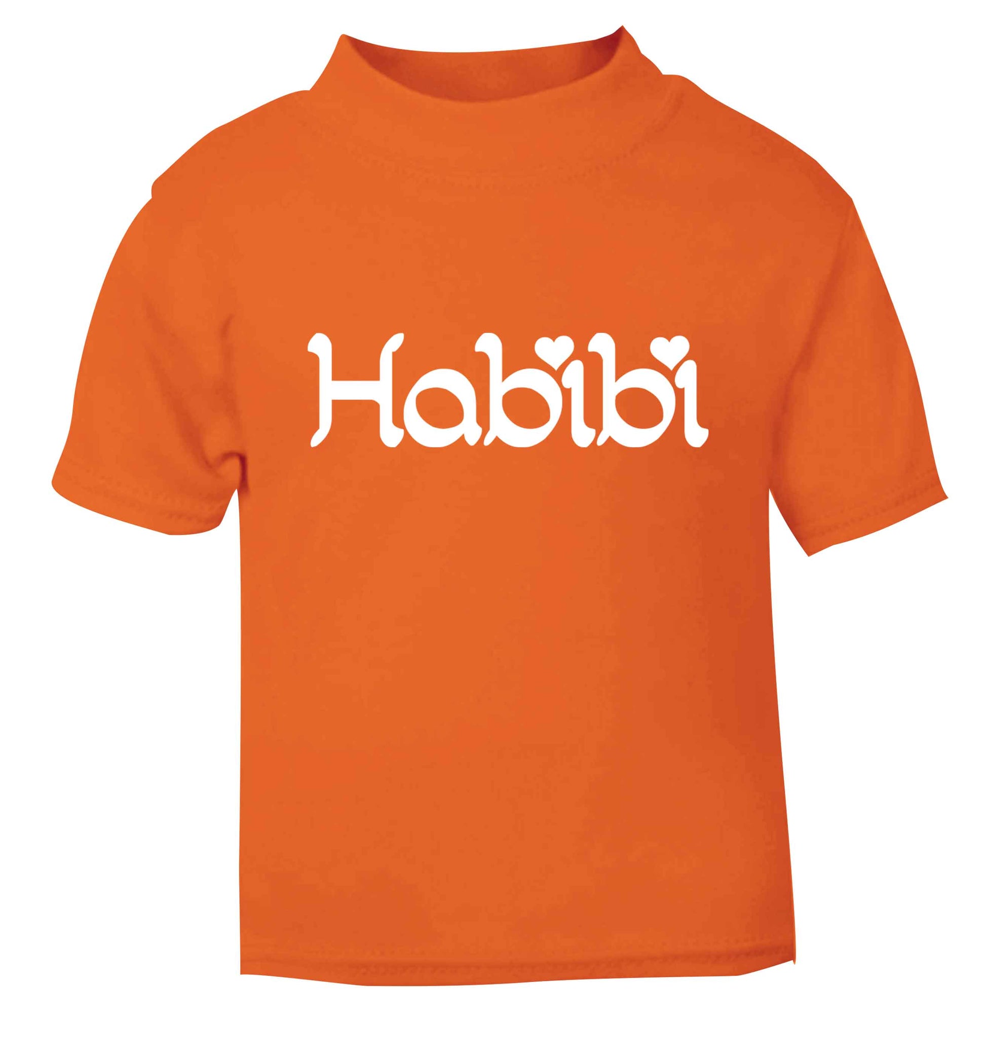 Habibi orange baby toddler Tshirt 2 Years