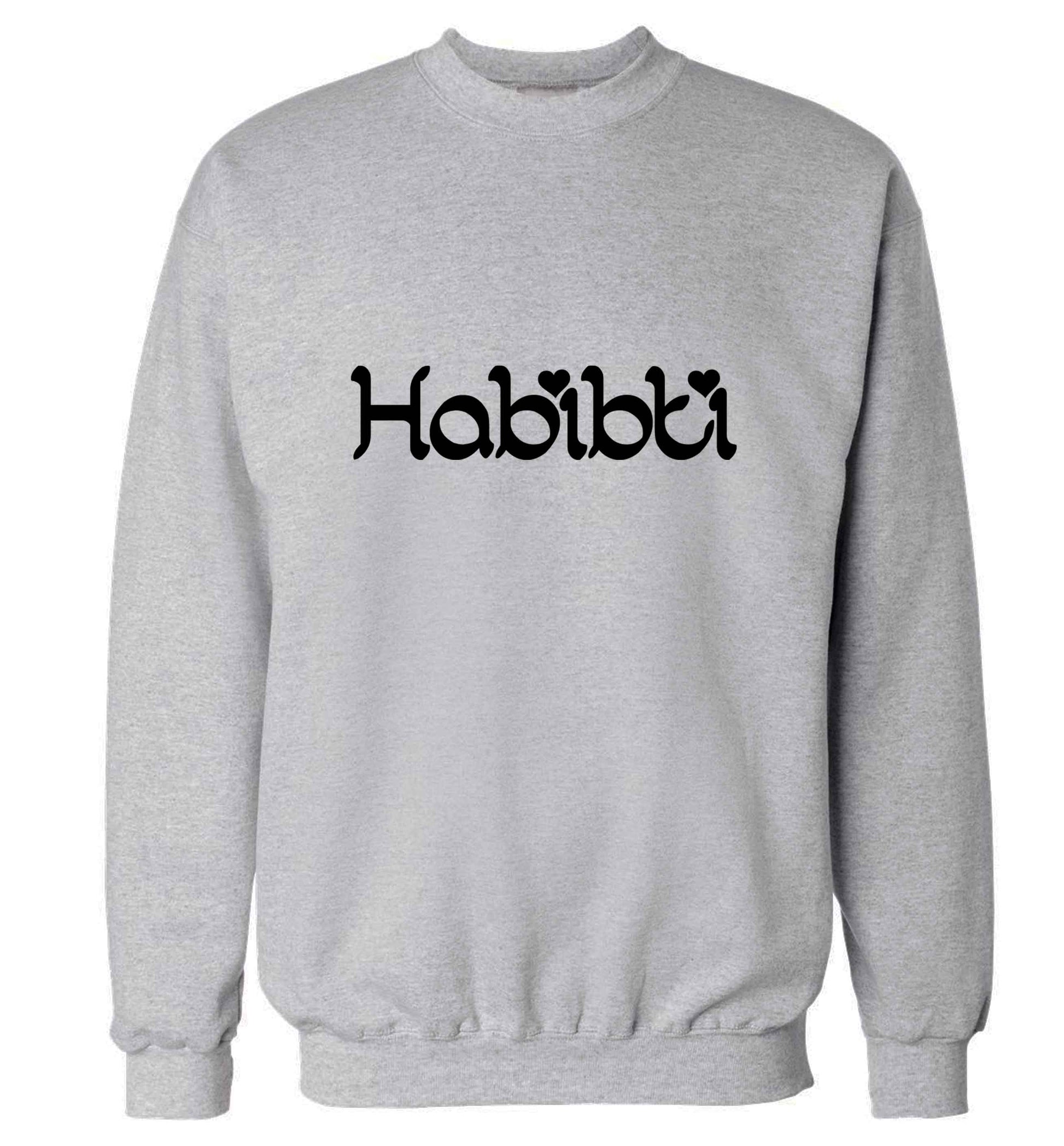 Habibiti adult's unisex grey sweater 2XL