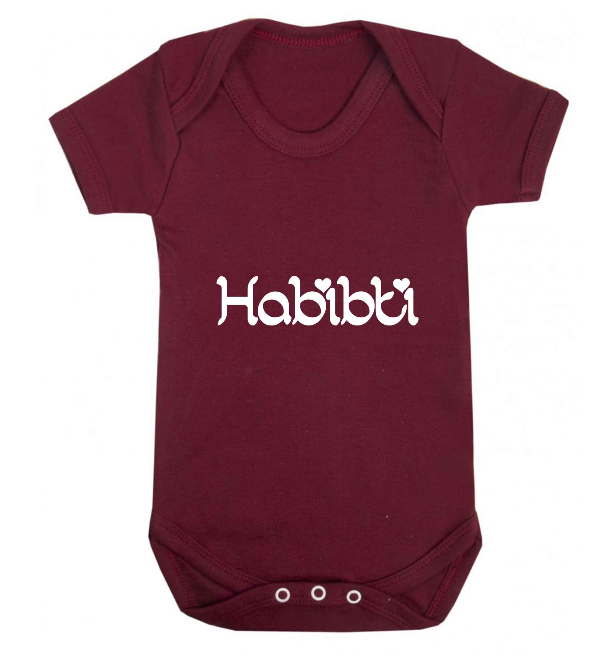 Habibiti baby vest maroon 18-24 months