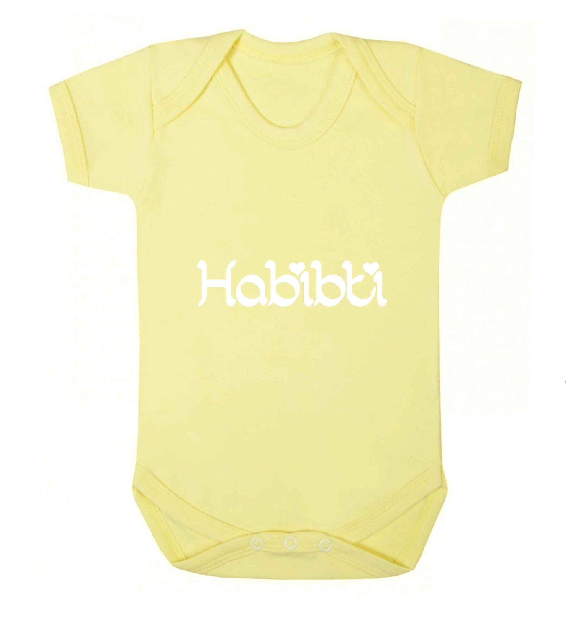 Habibiti baby vest pale yellow 18-24 months
