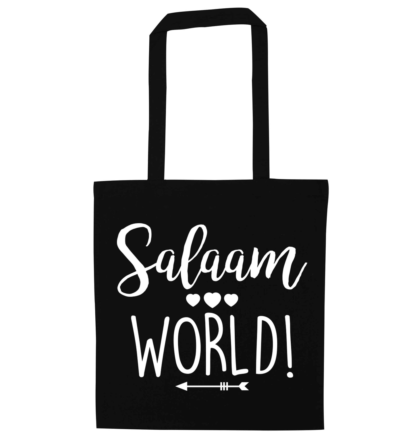 Salaam world black tote bag