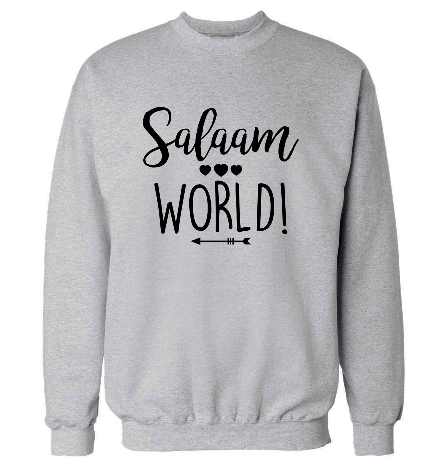 Salaam world adult's unisex grey sweater 2XL