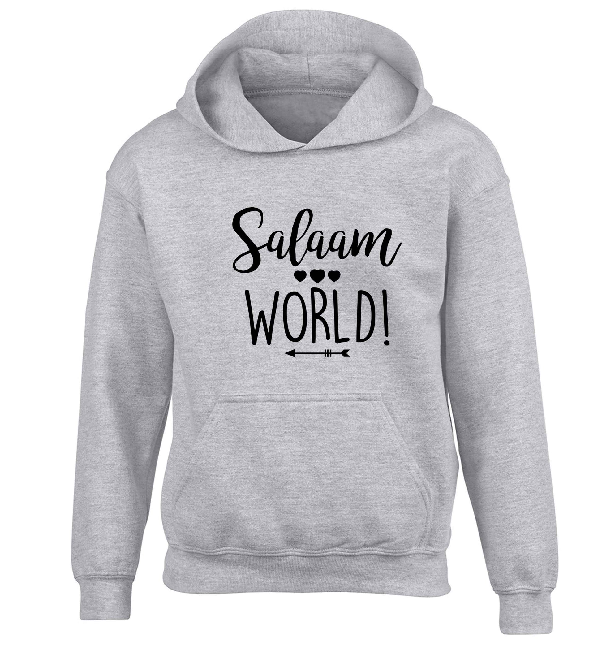 Salaam world children's grey hoodie 12-13 Years