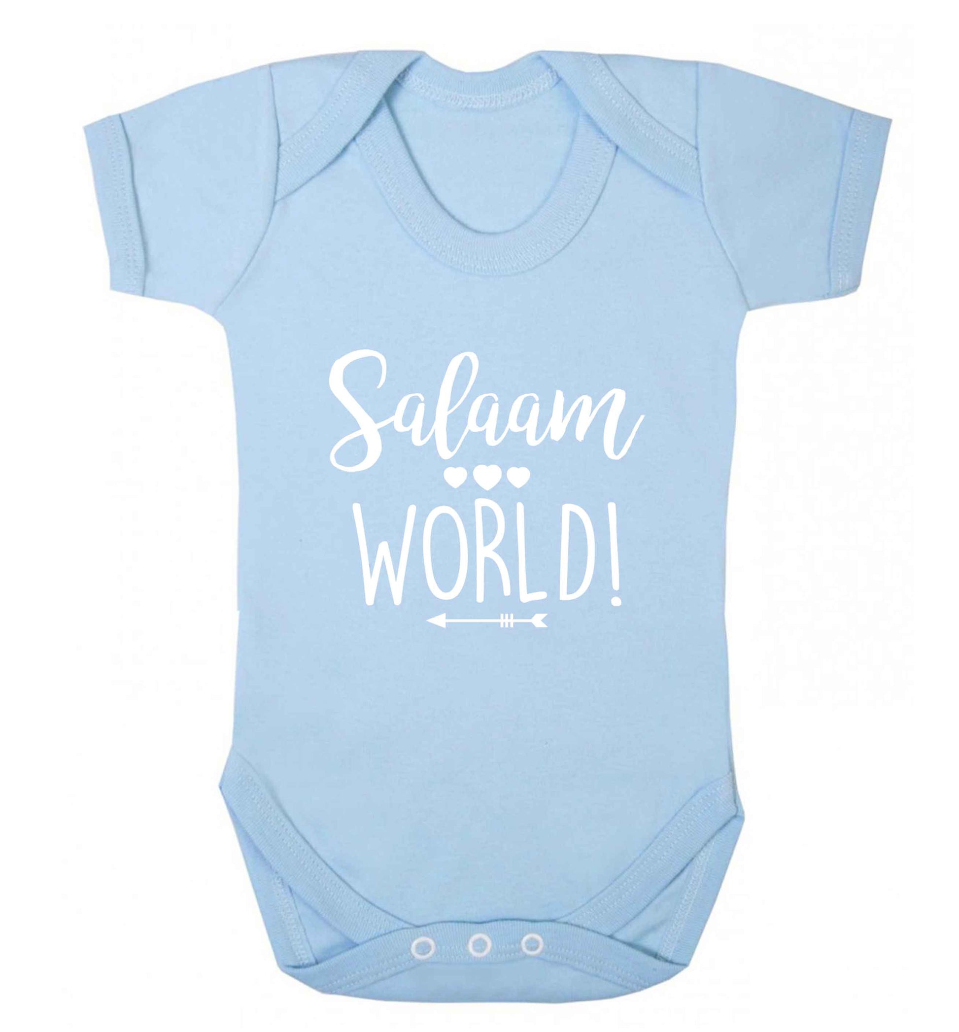 Salaam world baby vest pale blue 18-24 months