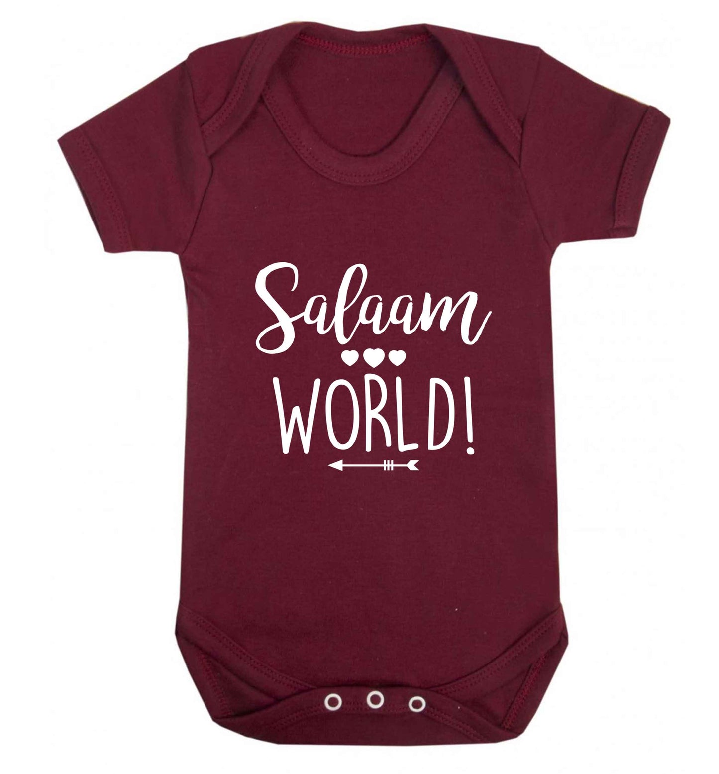 Salaam world baby vest maroon 18-24 months