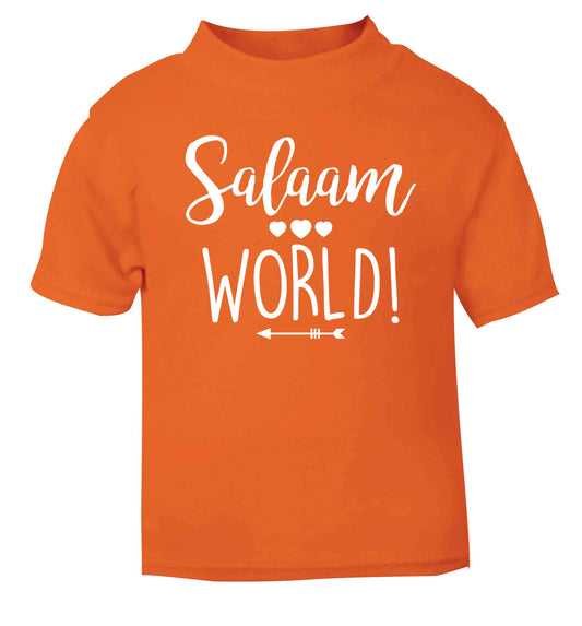 Salaam world orange baby toddler Tshirt 2 Years