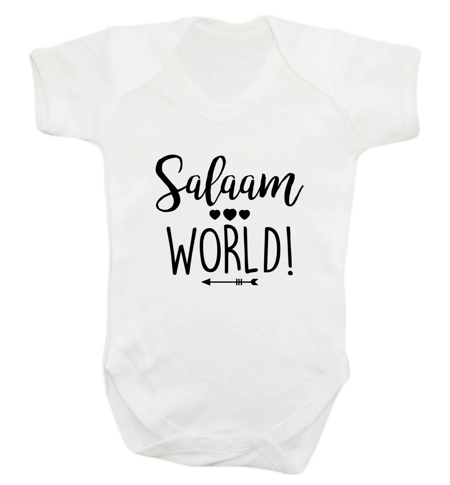 Salaam world baby vest white 18-24 months