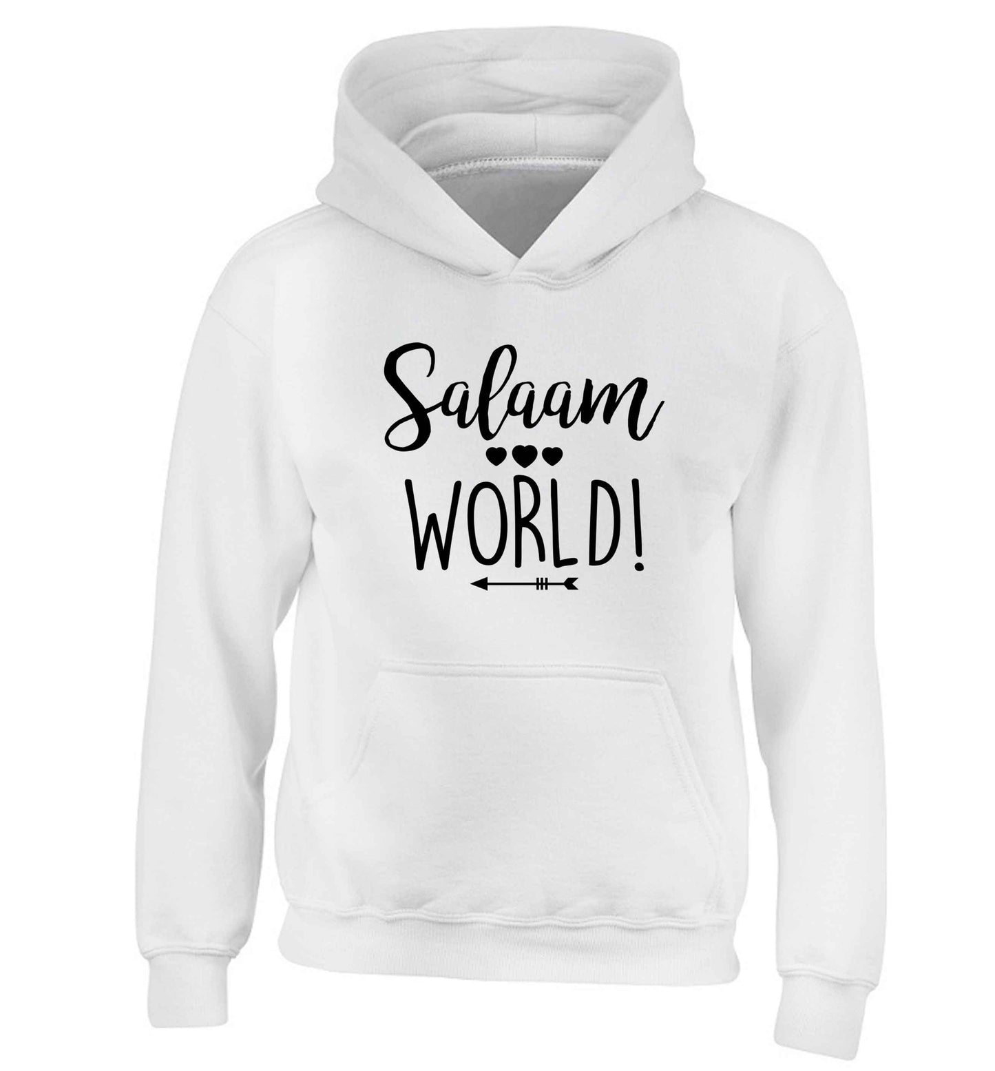 Salaam world children's white hoodie 12-13 Years