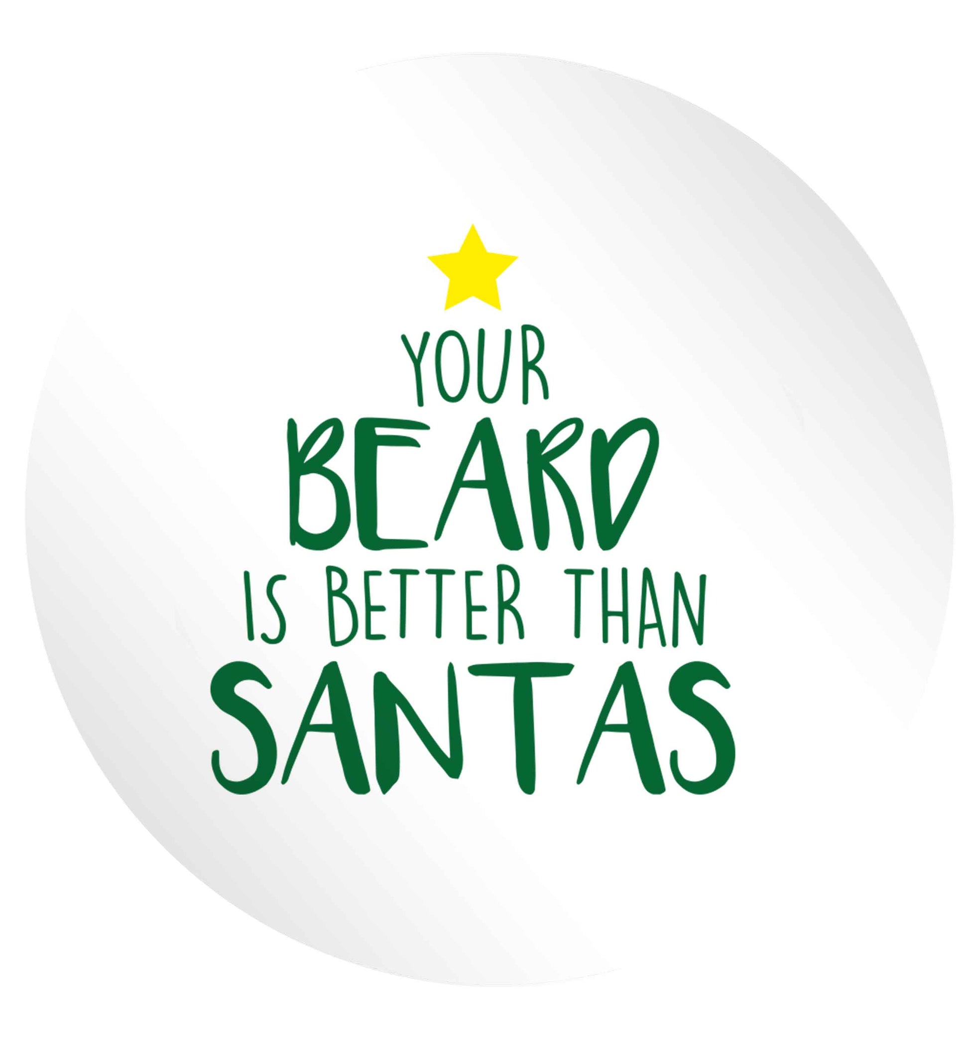 Your Beard Better than Santas 24 @ 45mm matt circle stickers