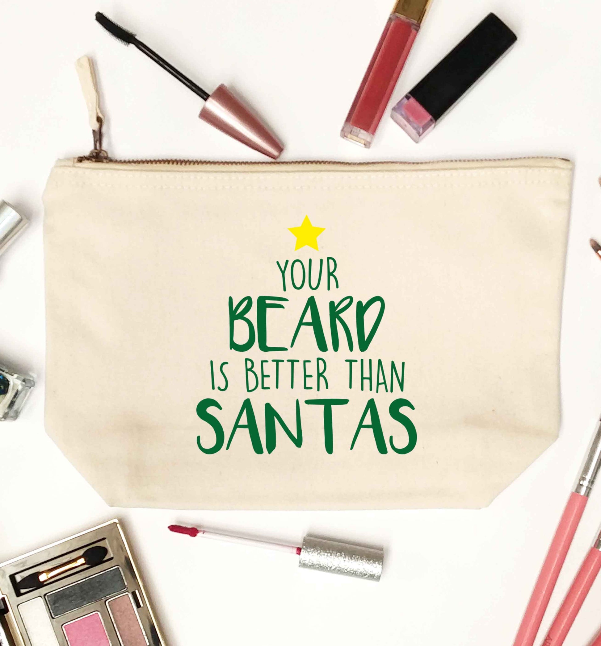Your Beard Better than Santas natural makeup bag
