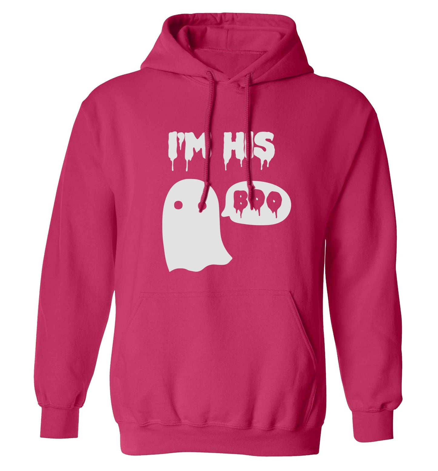 I'm his boo adults unisex pink hoodie 2XL