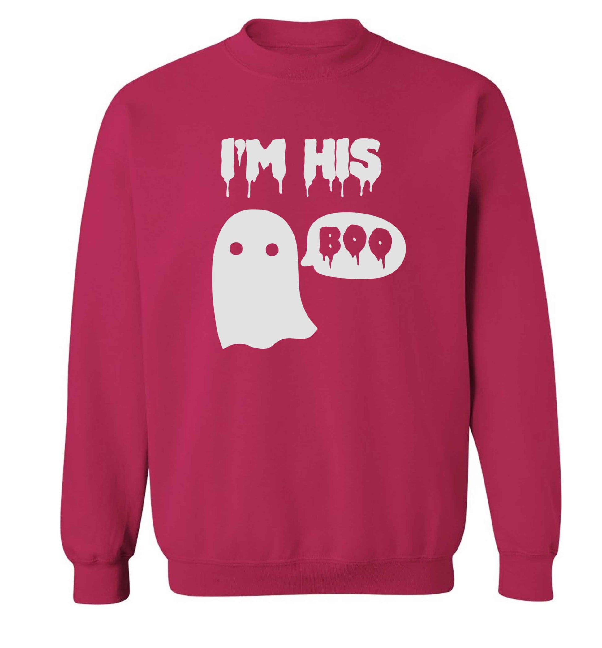 I'm his boo adult's unisex pink sweater 2XL