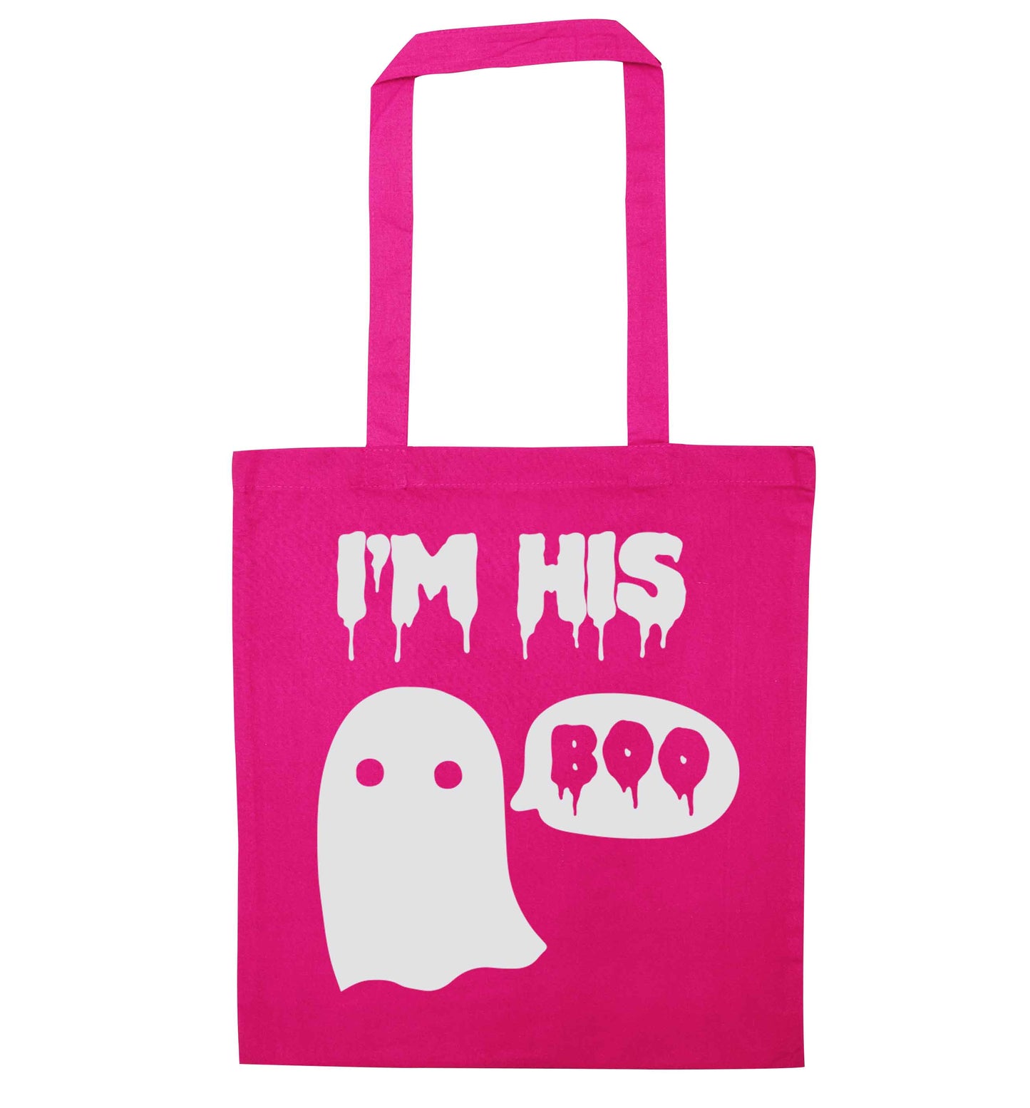 I'm his boo pink tote bag
