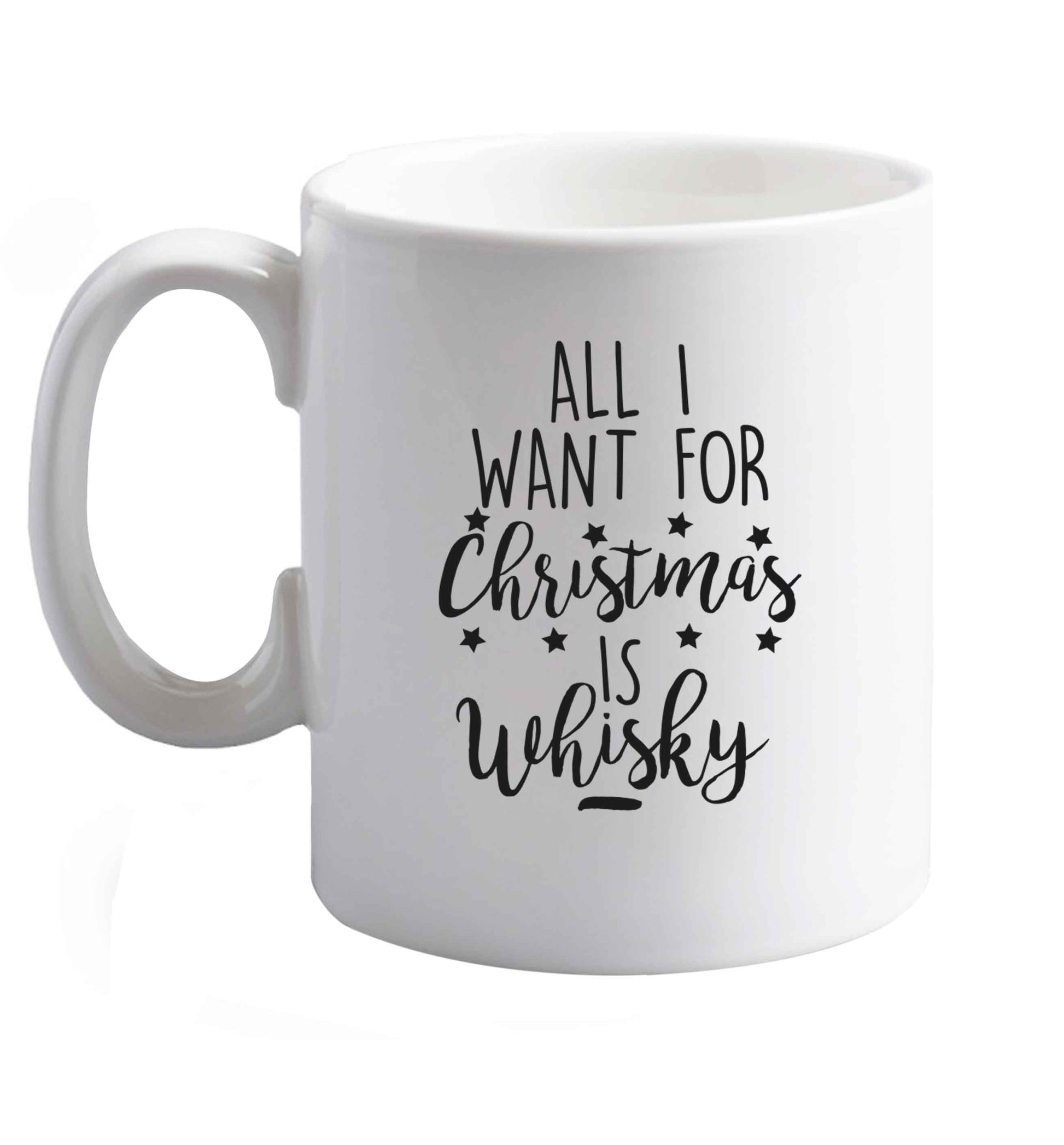 10 oz Save Water Drink Whisky ceramic mug right handed