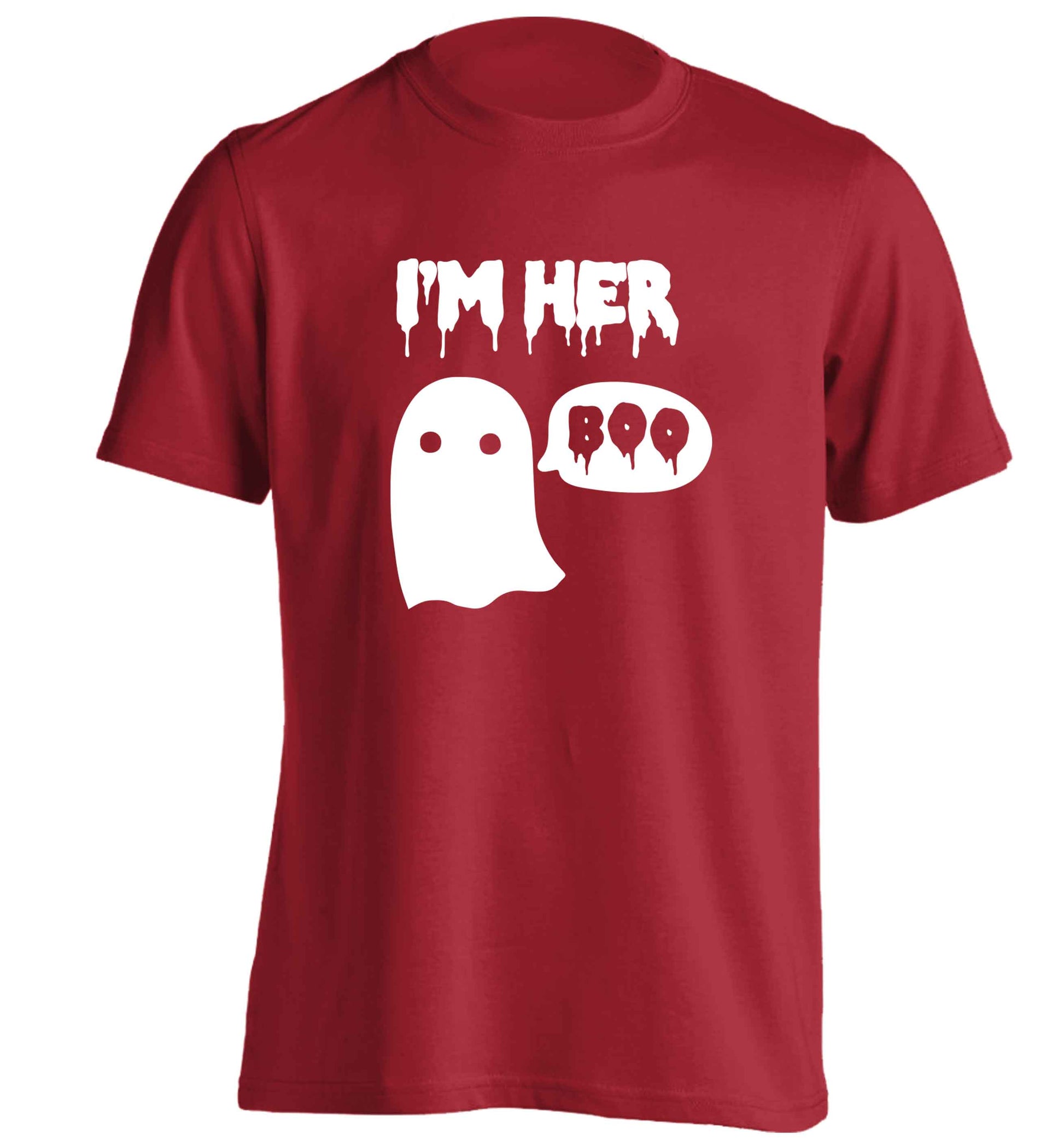 I'm her boo adults unisex red Tshirt 2XL