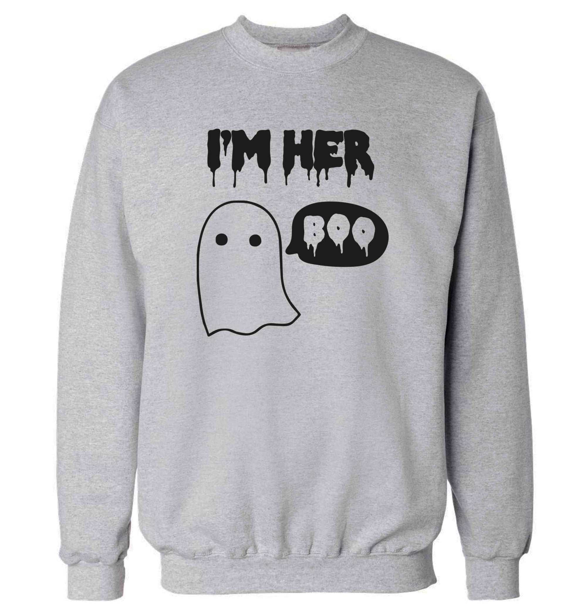 I'm her boo adult's unisex grey sweater 2XL