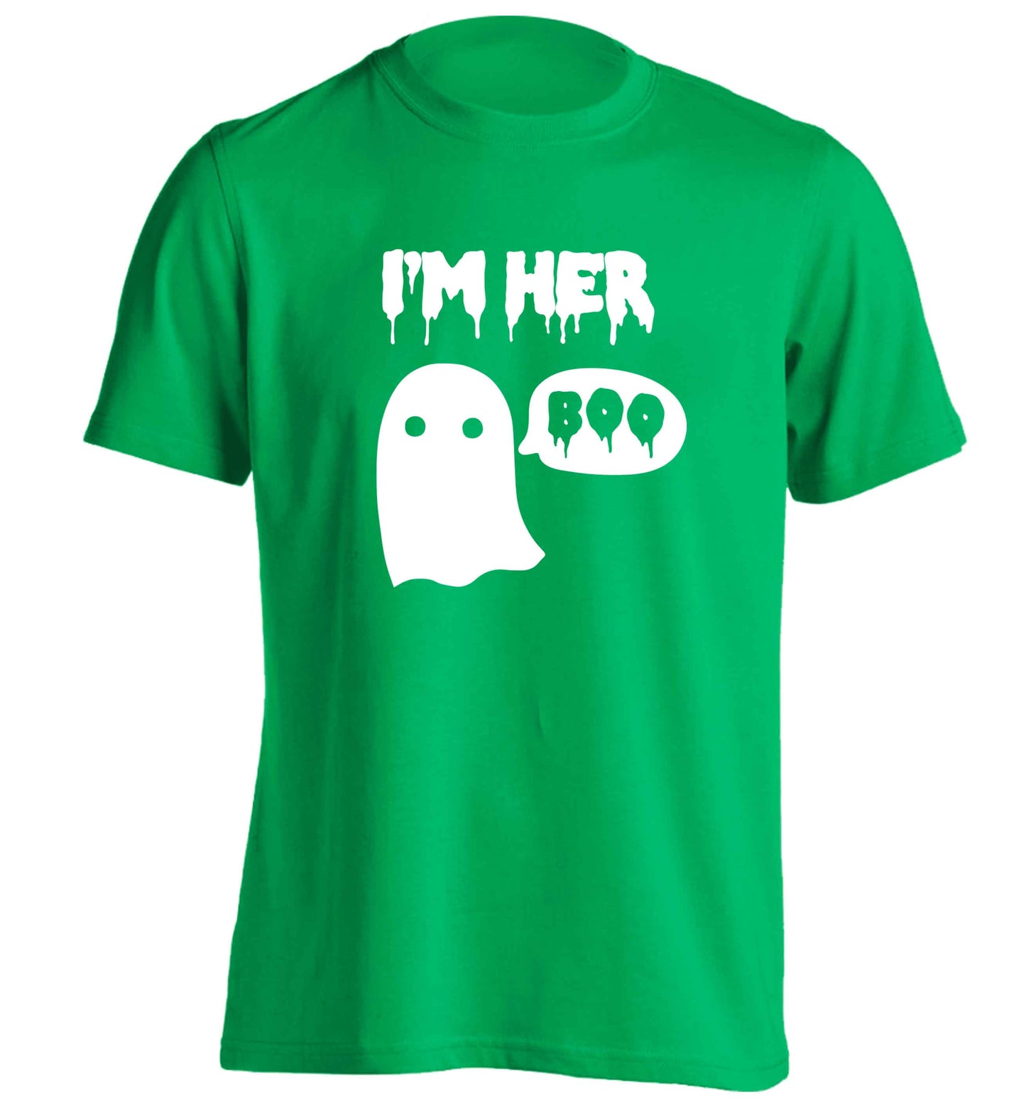 I'm her boo adults unisex green Tshirt 2XL