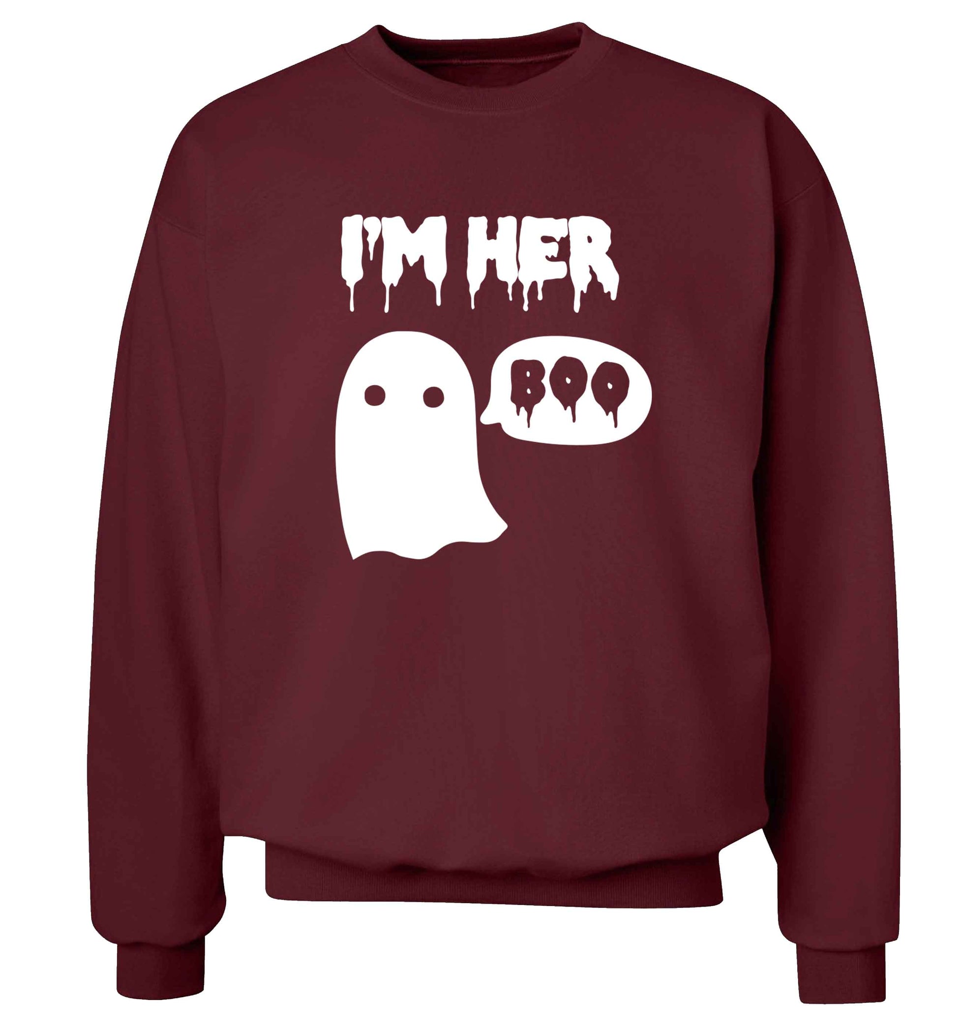 I'm her boo adult's unisex maroon sweater 2XL