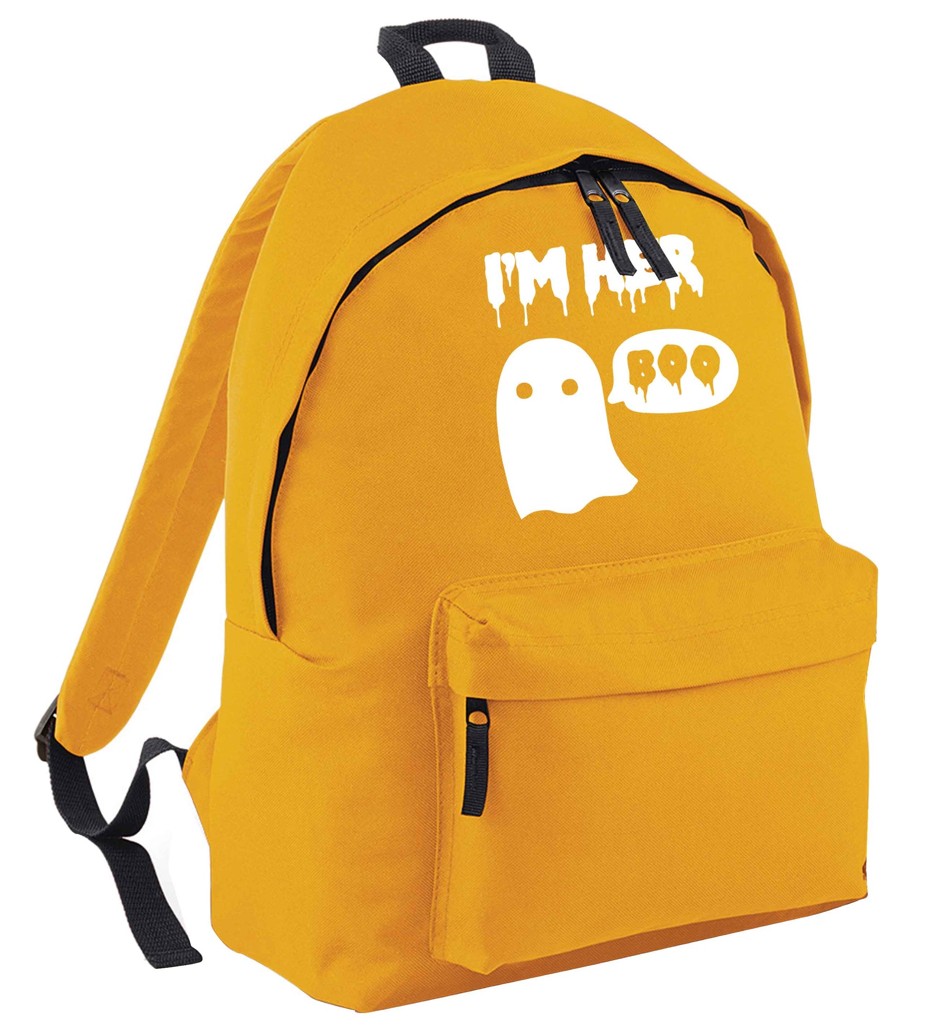 I'm her boo mustard adults backpack