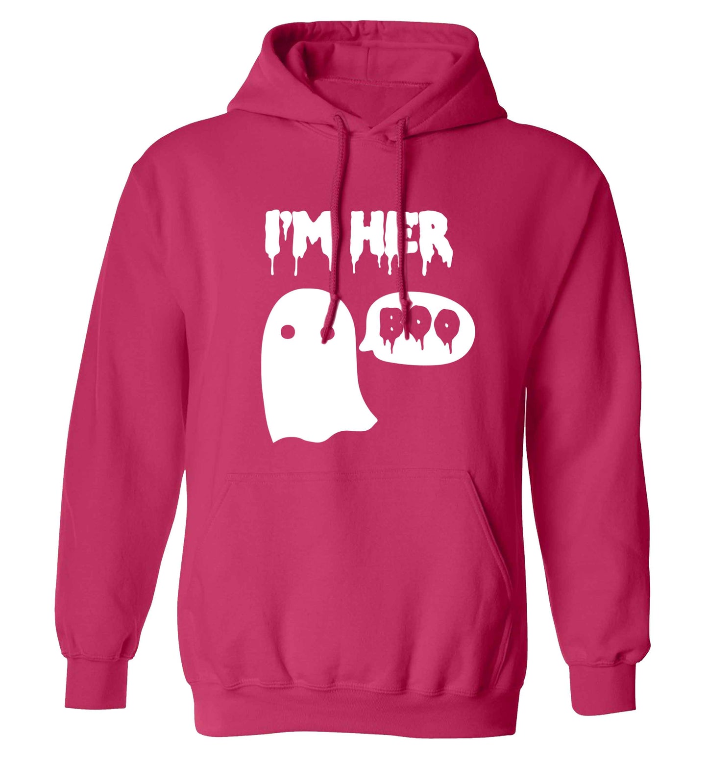 I'm her boo adults unisex pink hoodie 2XL