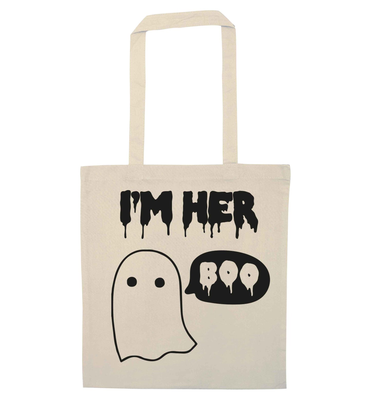 I'm her boo natural tote bag