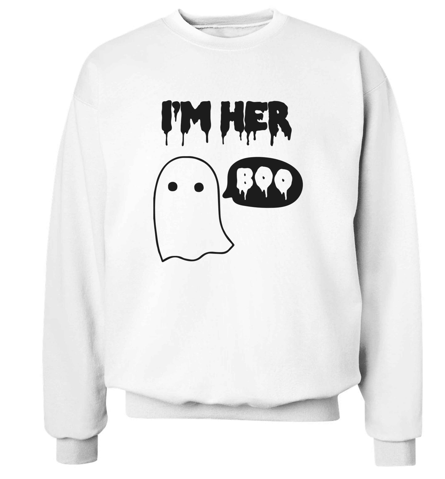 I'm her boo adult's unisex white sweater 2XL