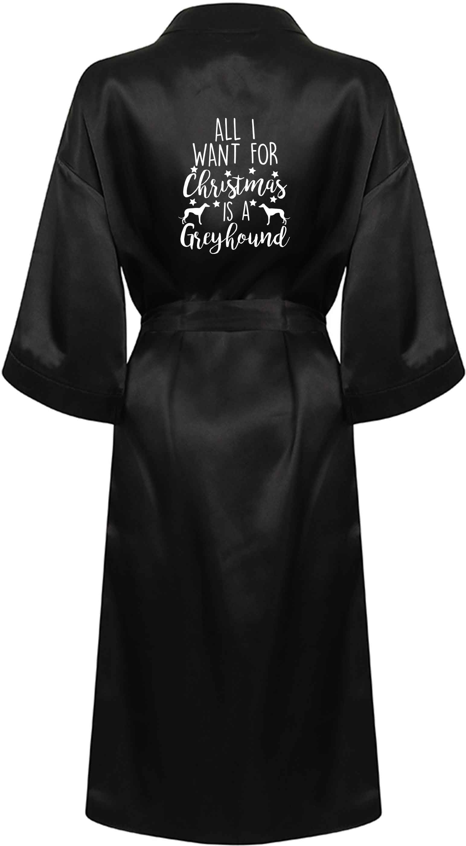 All I want for Christmas is a greyhound XL/XXL black ladies dressing gown size 16/18