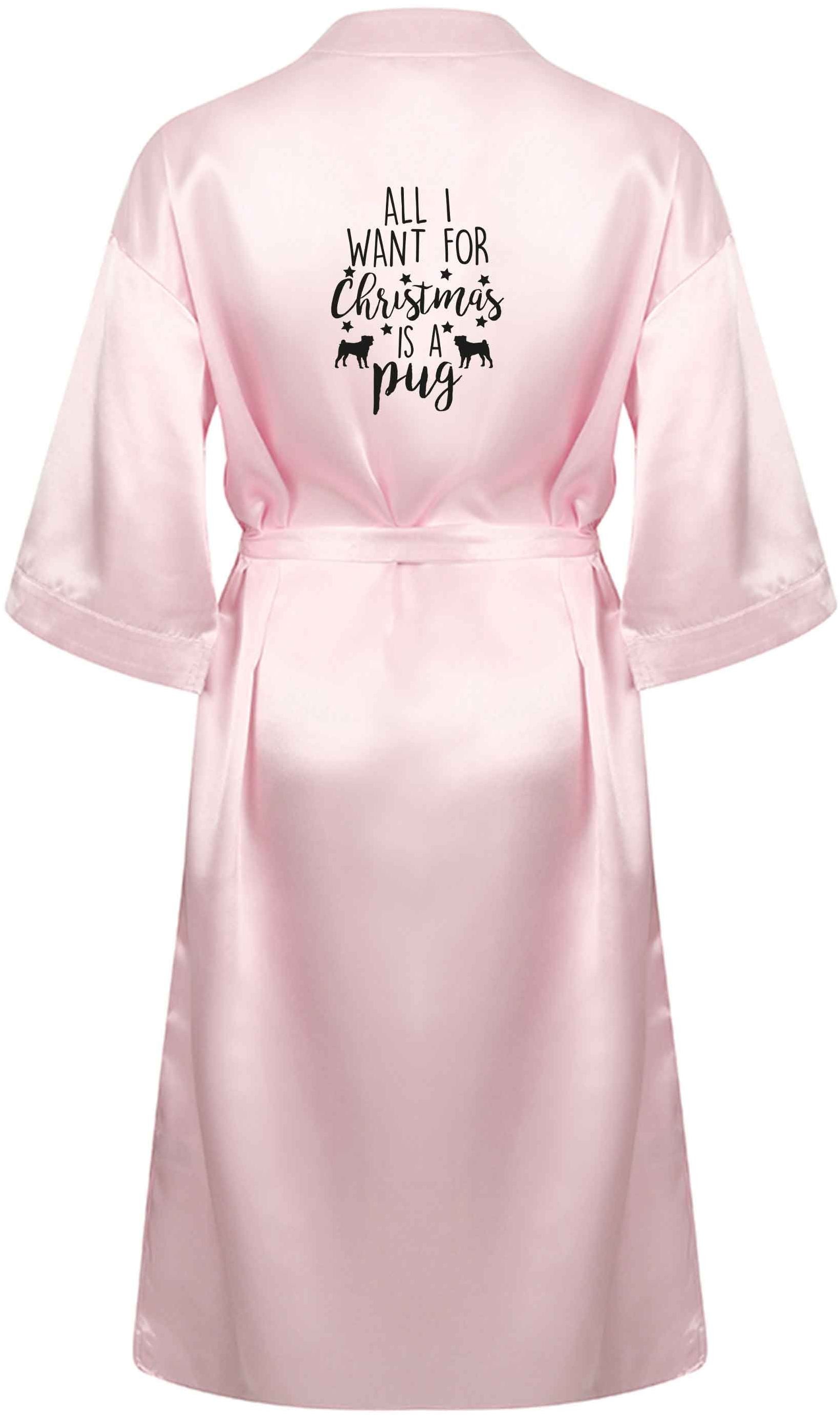 All I want for Christmas is a pug XL/XXL pink ladies dressing gown size 16/18