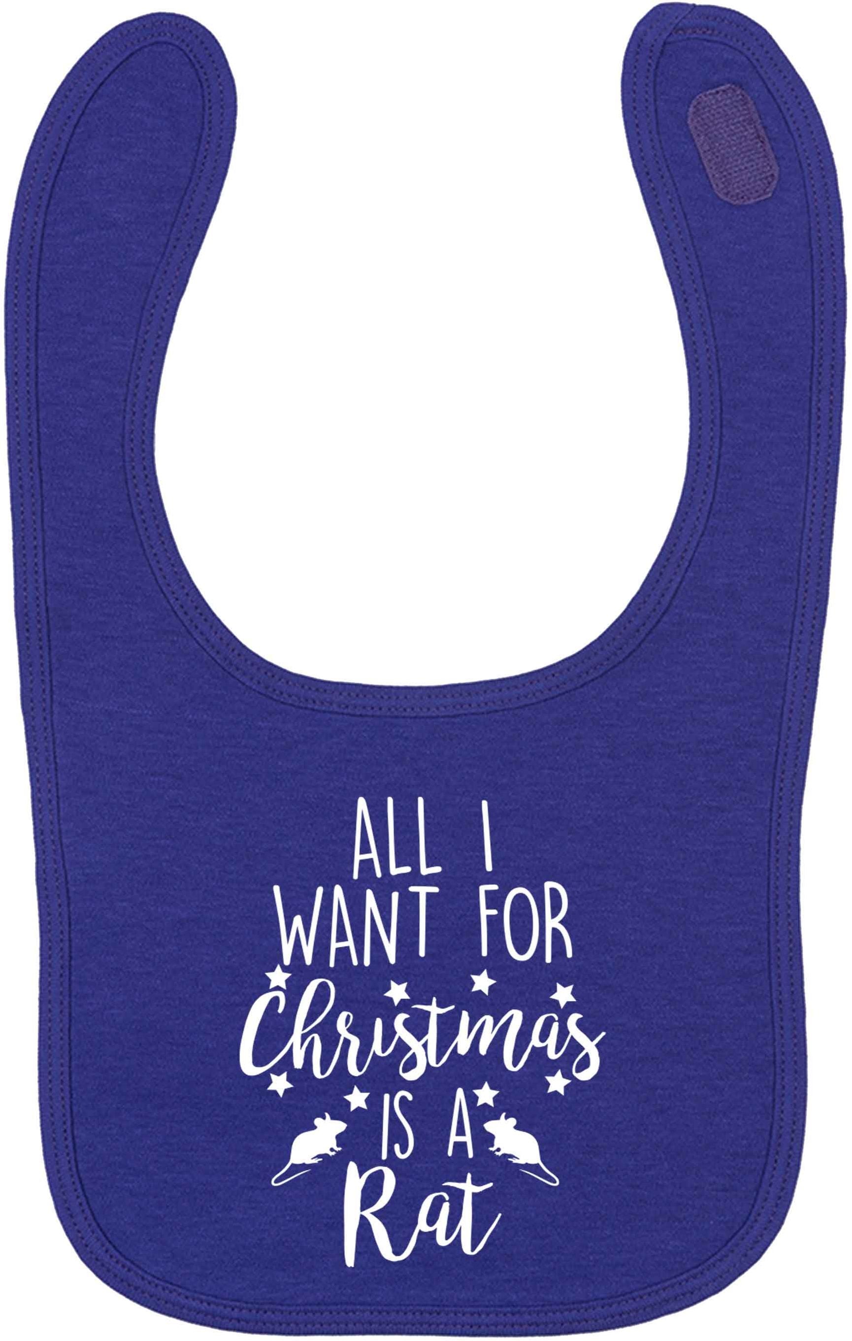 All I want for Christmas is a rat | baby bib