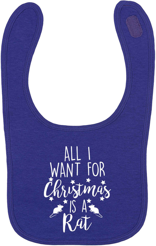 All I want for Christmas is a rat | baby bib