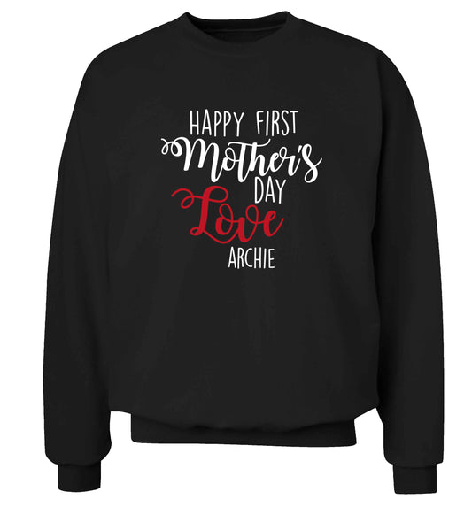 Mummy's first mother's day! adult's unisex black sweater 2XL