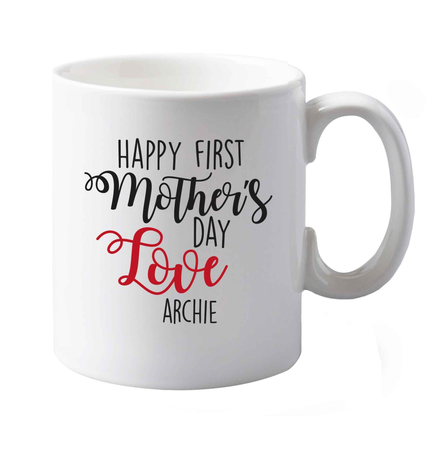 10 oz Personalised happy first mother's day love ceramic mug both sides
