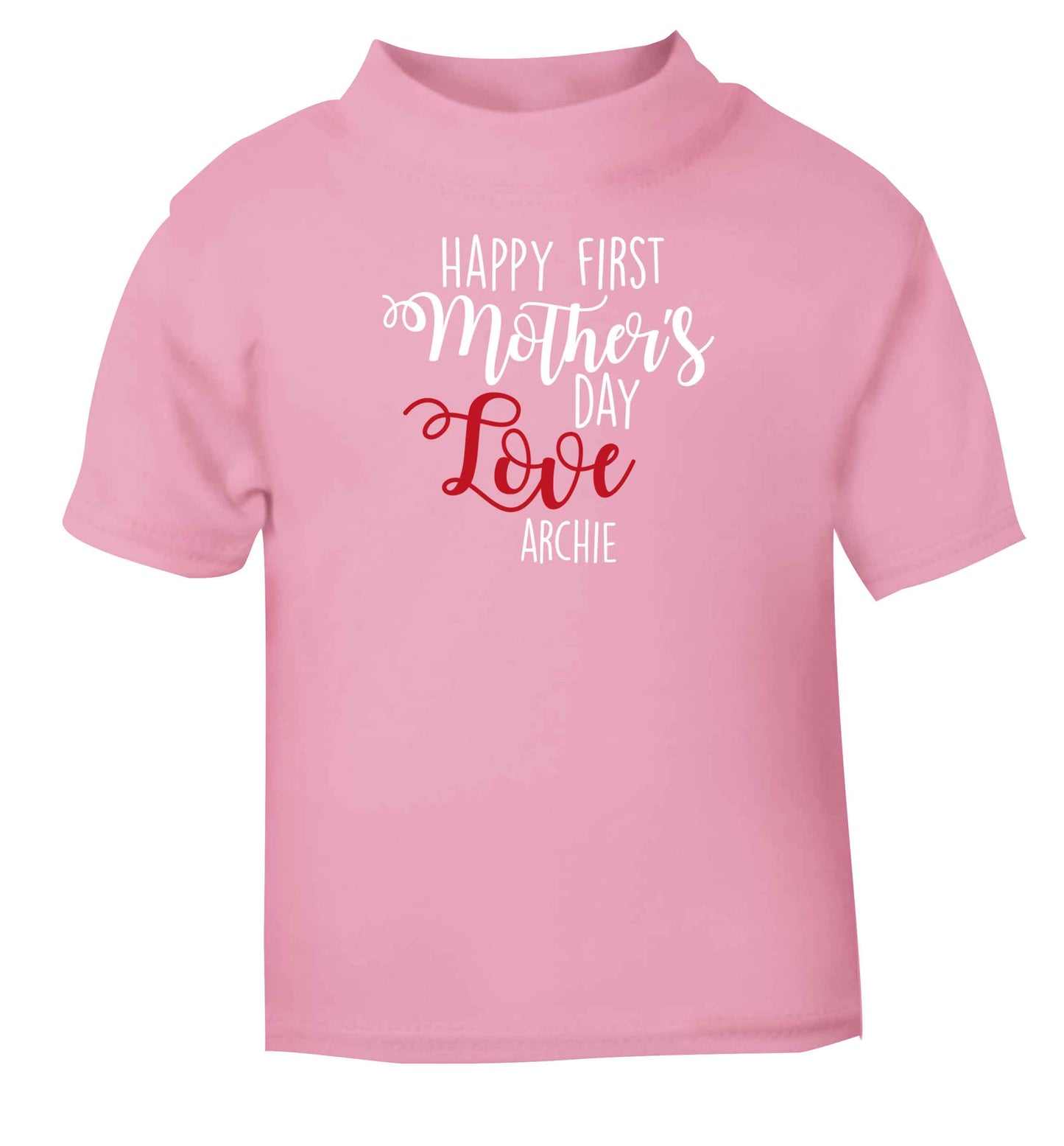 Mummy's first mother's day! Children's light pink Tshirt 12-13 Years