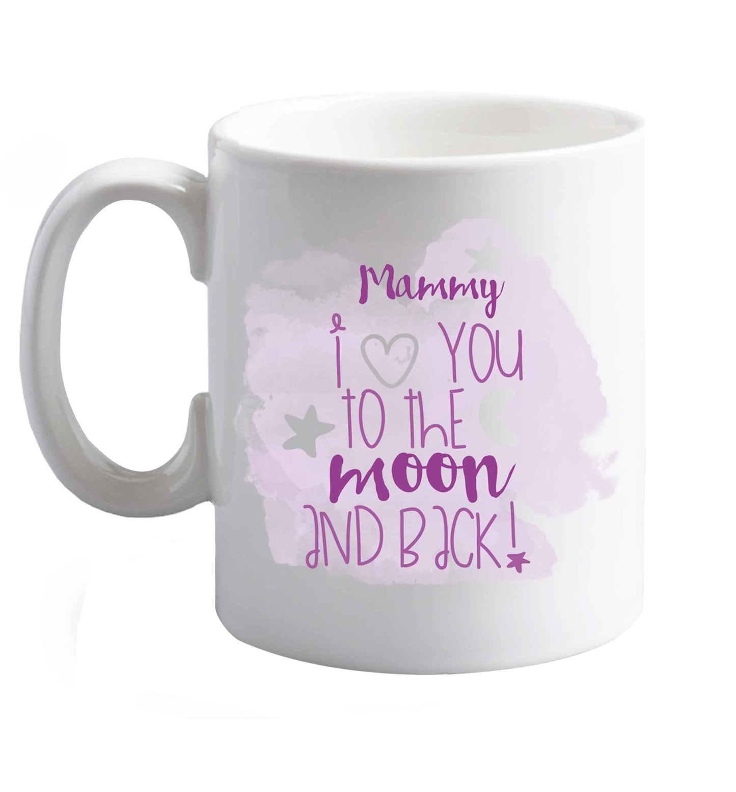 10 oz Mammy I love you to the moon and back ceramic mug right handed