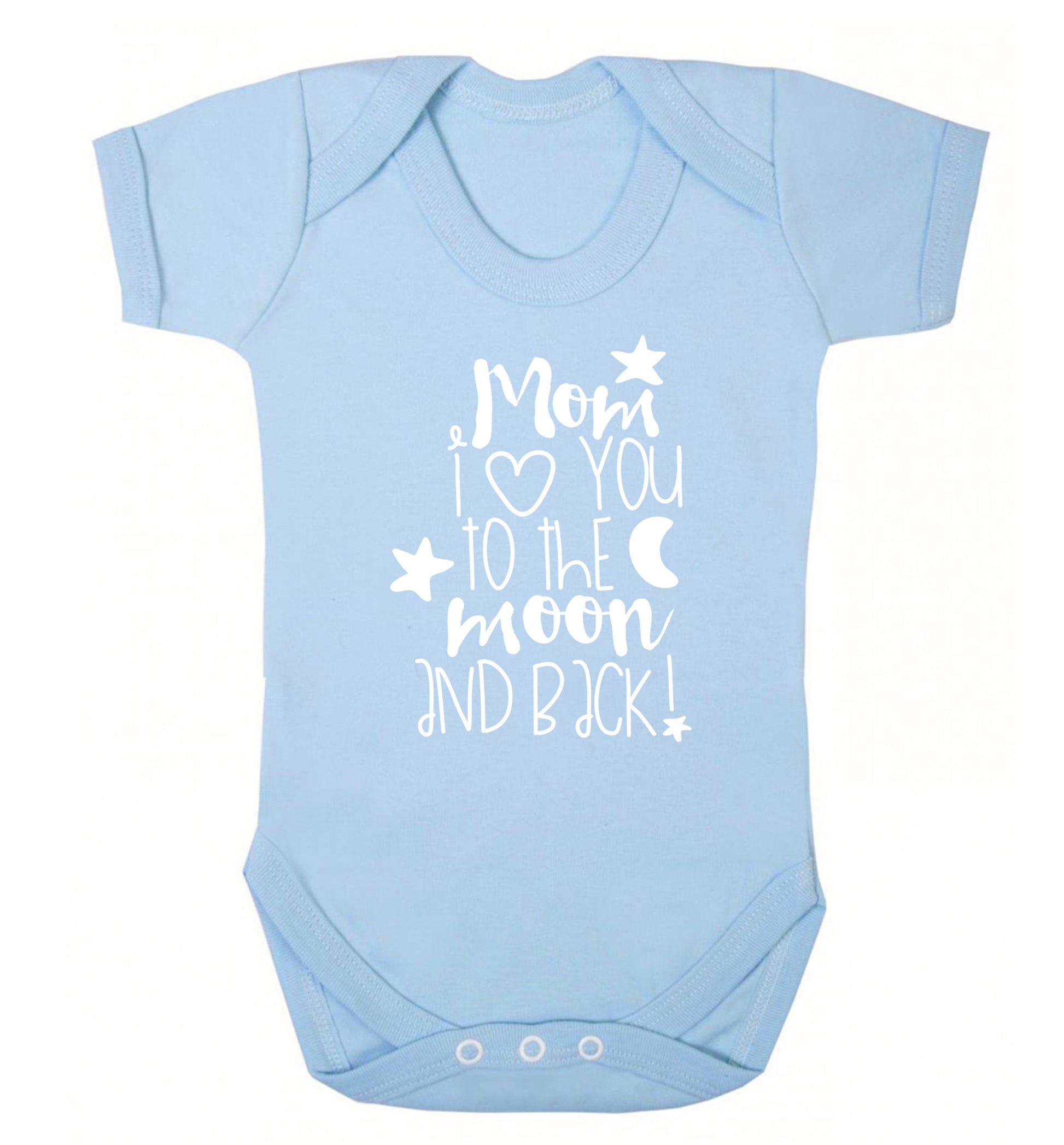 Dad I love you to the moon and back Baby Vest pale blue 18-24 months