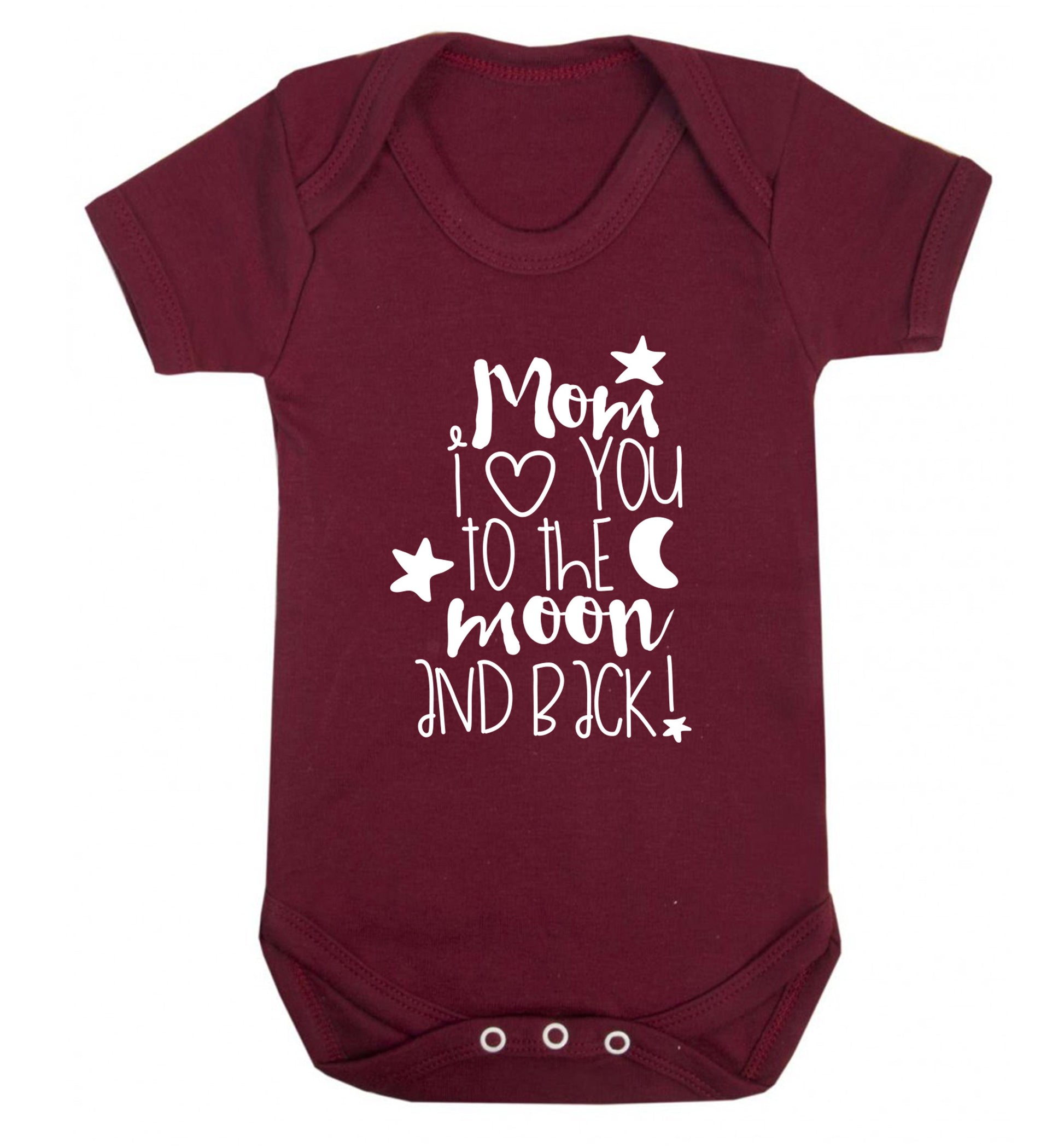 Dad I love you to the moon and back Baby Vest maroon 18-24 months