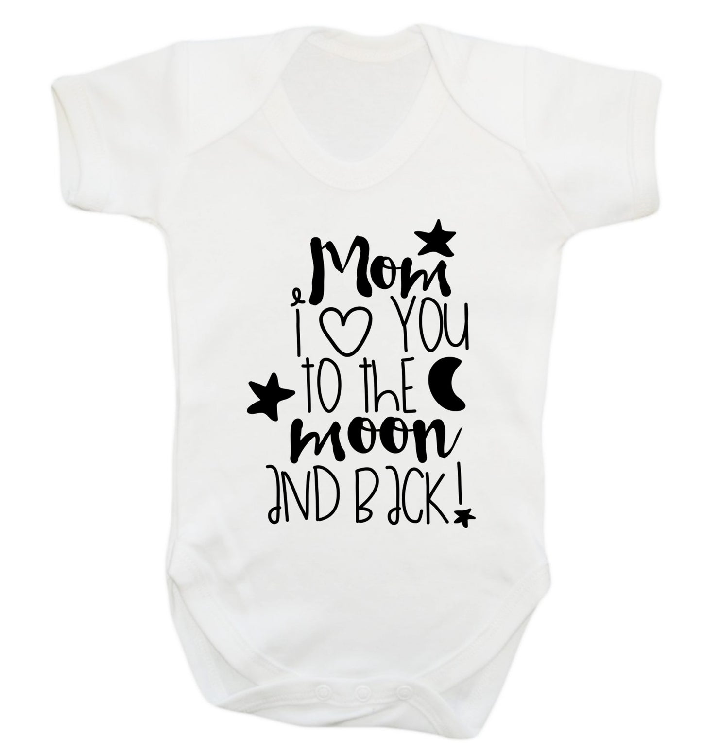 Dad I love you to the moon and back Baby Vest white 18-24 months