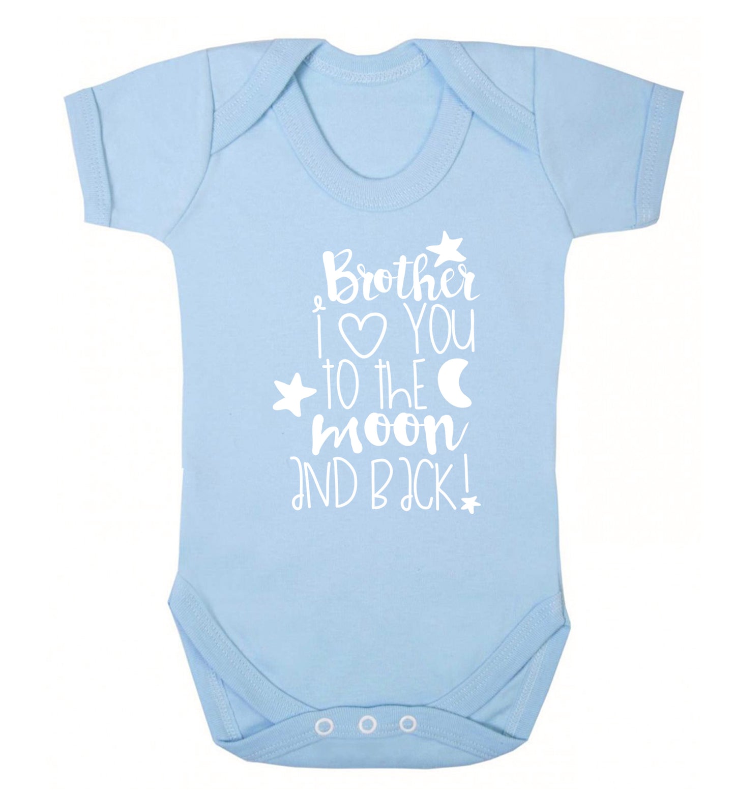 Brother I love you to the moon and back Baby Vest pale blue 18-24 months
