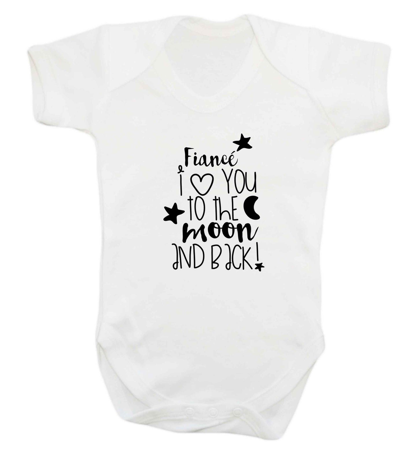 Fianc√© I love you to the moon and back baby vest white 18-24 months