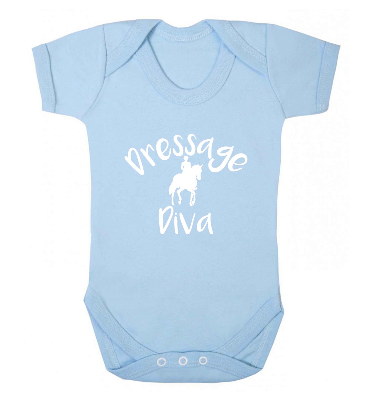 Dressage diva baby vest pale blue 18-24 months