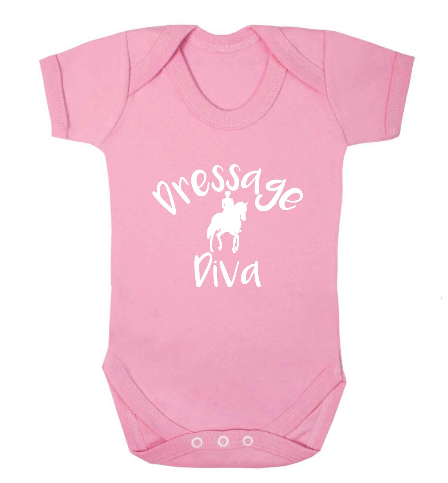 Dressage diva baby vest pale pink 18-24 months