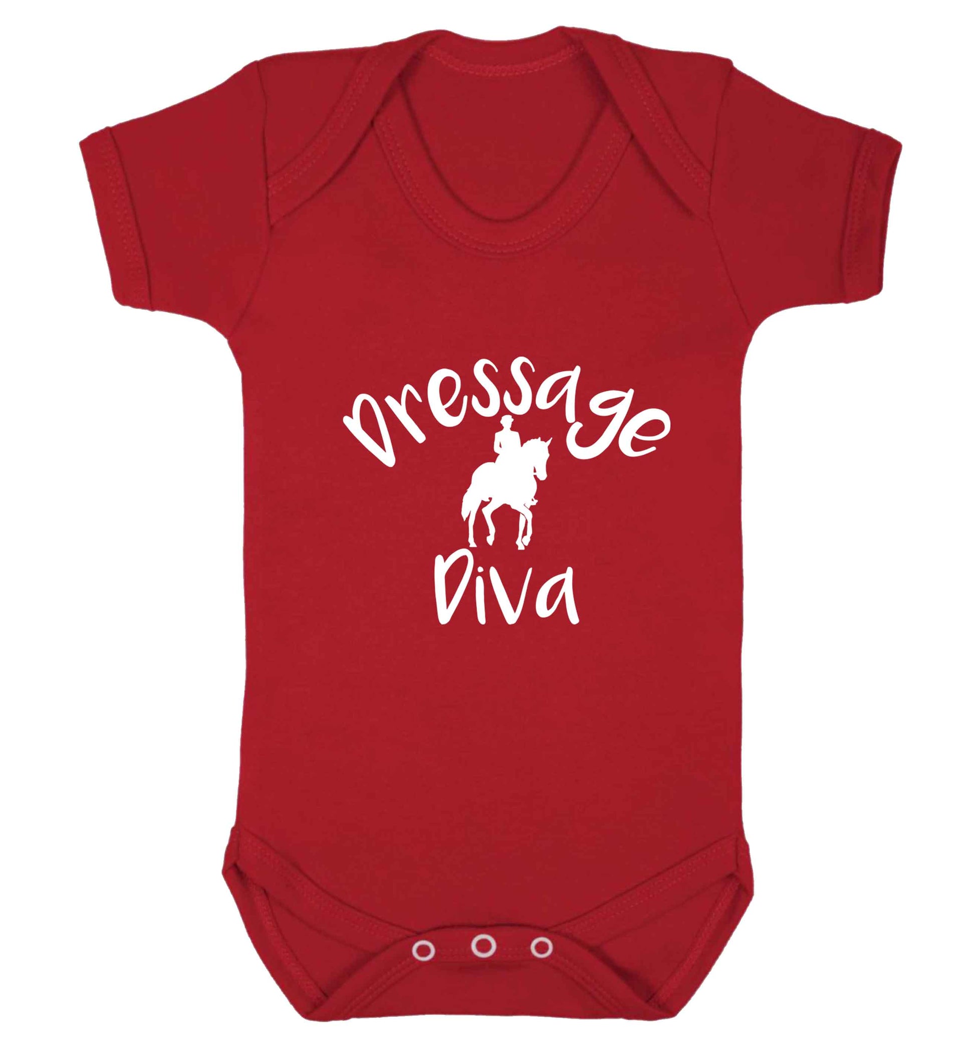Dressage diva baby vest red 18-24 months