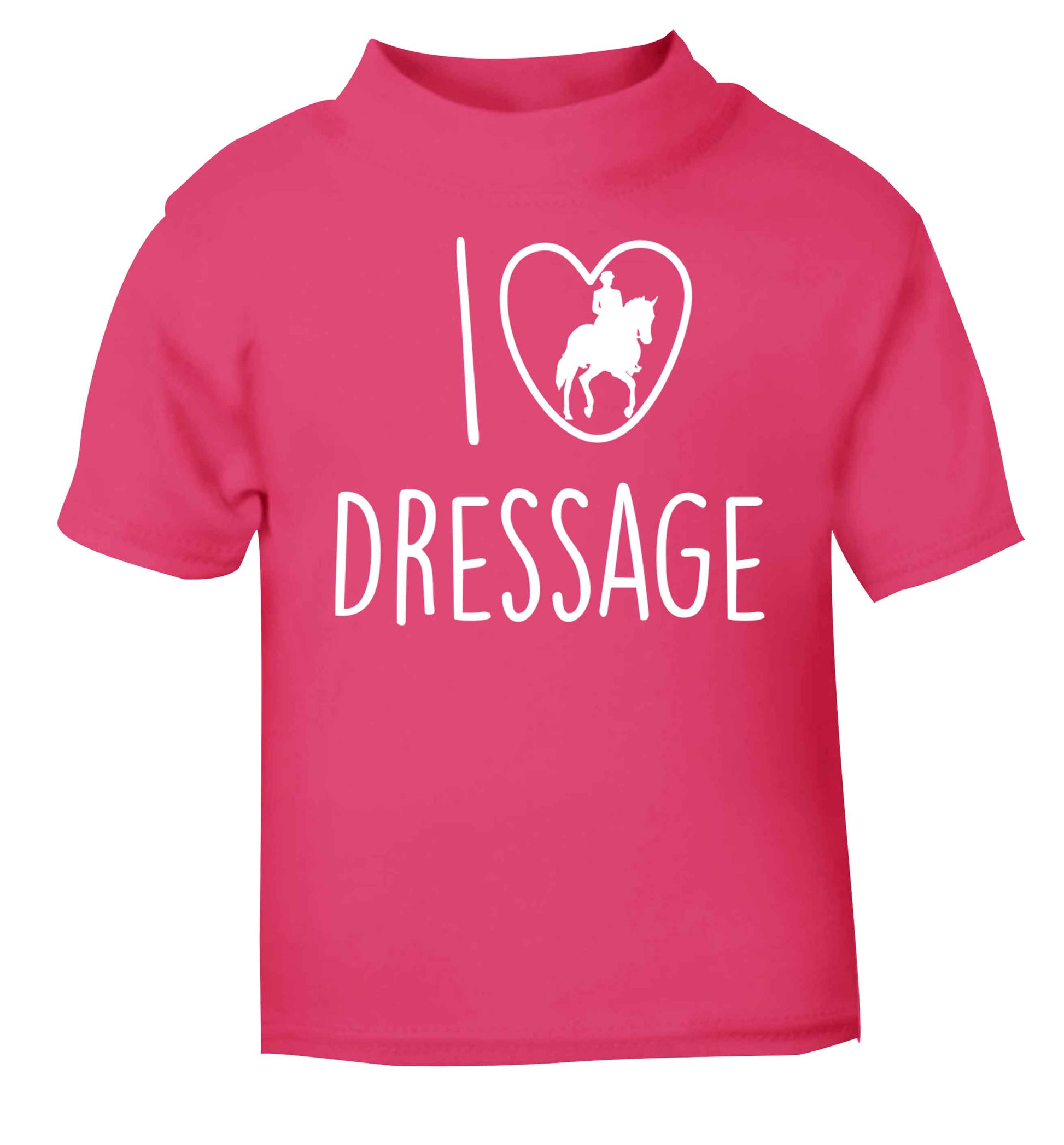 I love dressage pink baby toddler Tshirt 2 Years