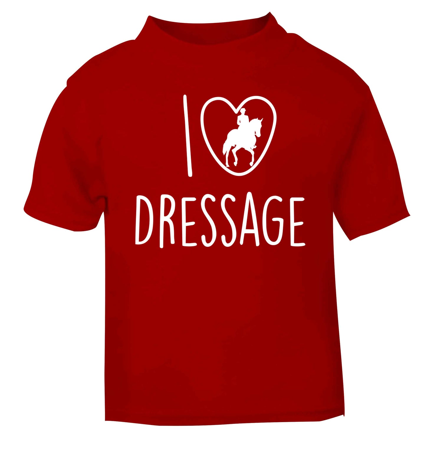 I love dressage red baby toddler Tshirt 2 Years