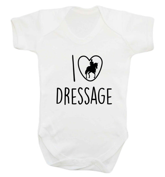 I love dressage baby vest white 18-24 months