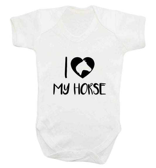 I love my horse baby vest white 18-24 months
