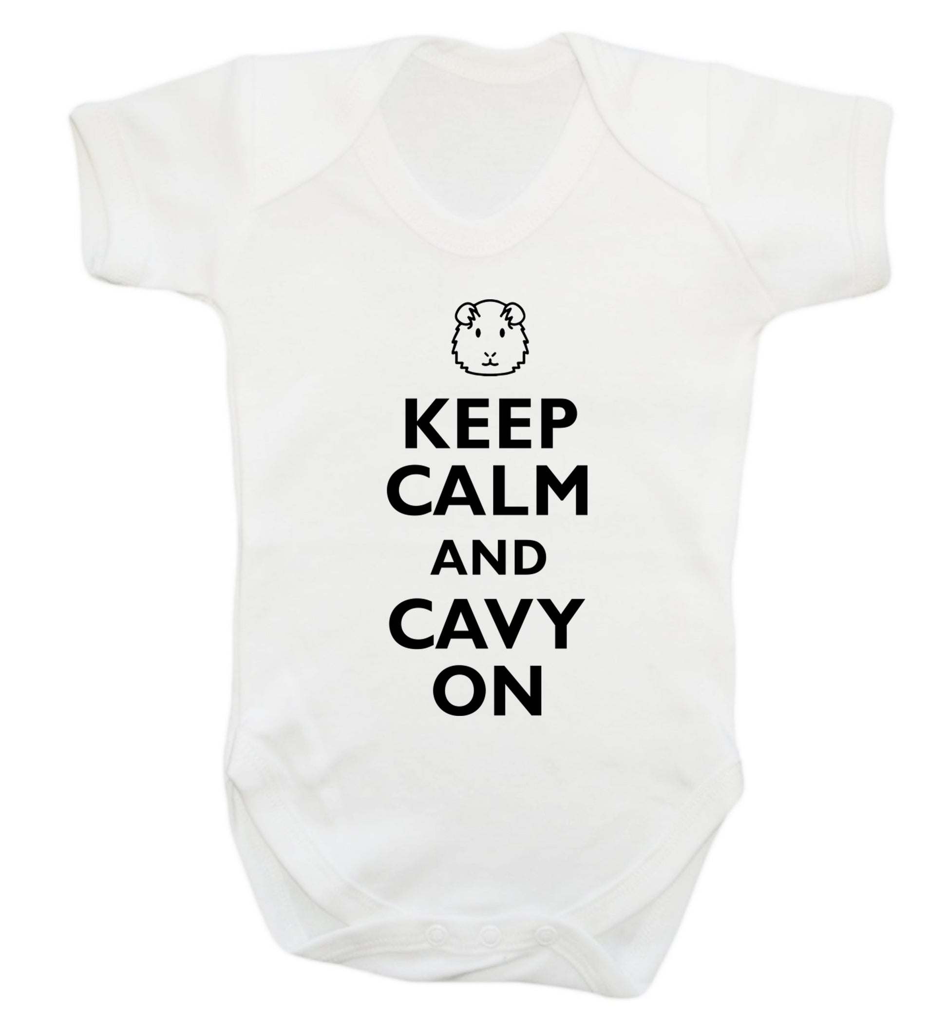 Keep calm and cavvy on Baby Vest white 18-24 months